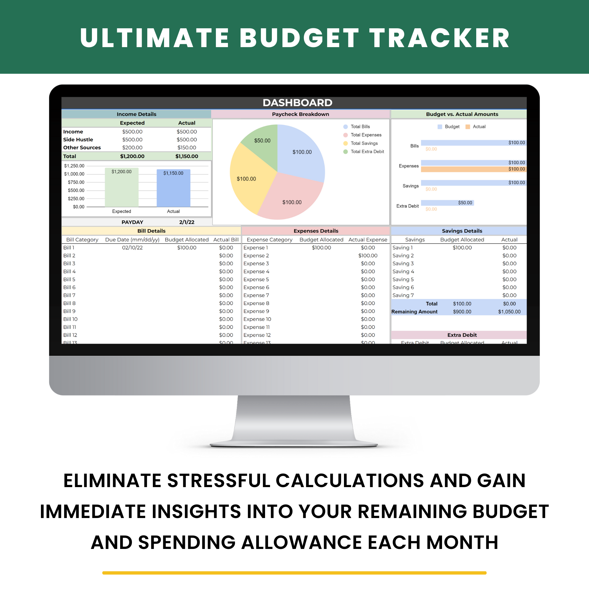 BudgetEase: Monthly Financial Planner