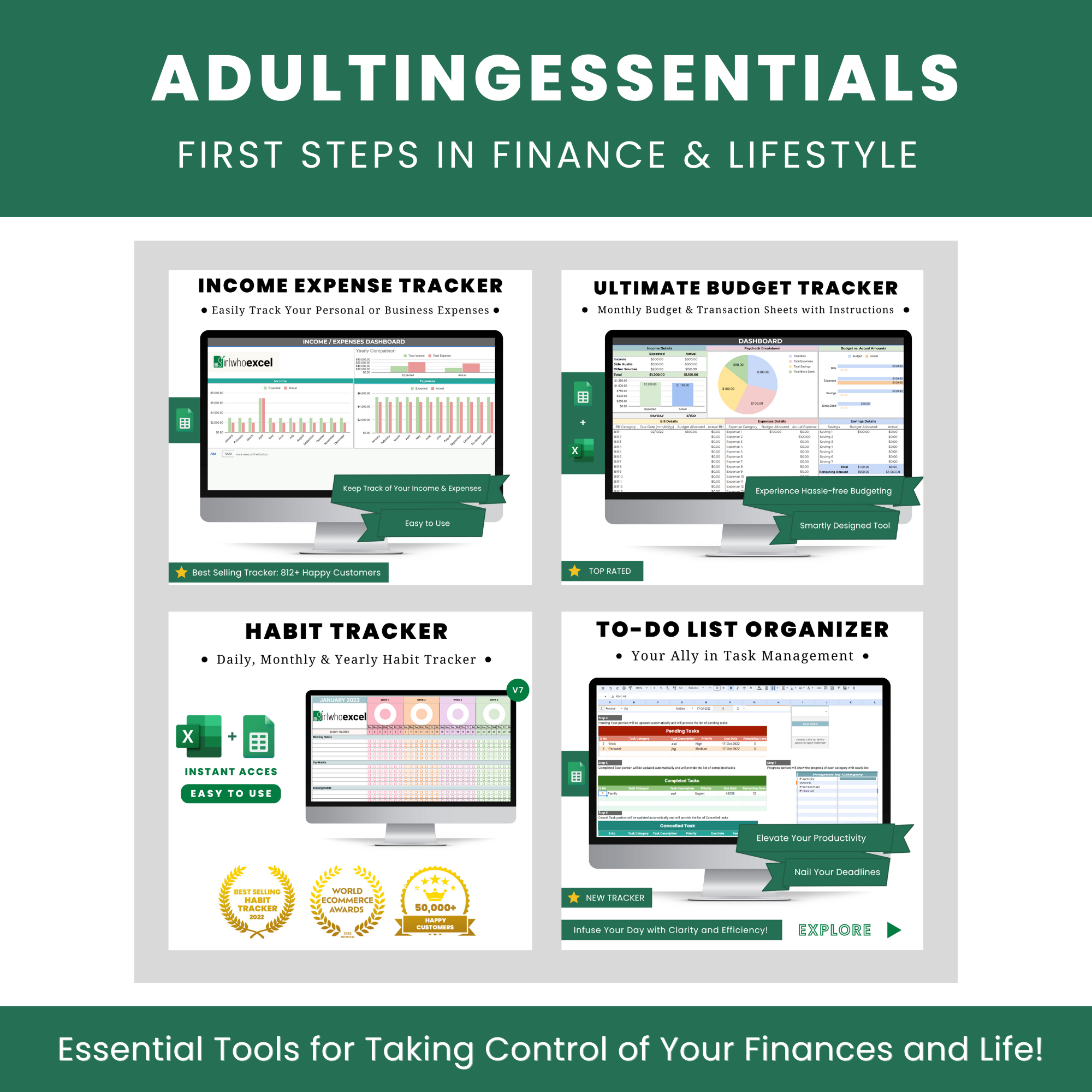 Adulting Essentials bundle: Finance & Lifestyle