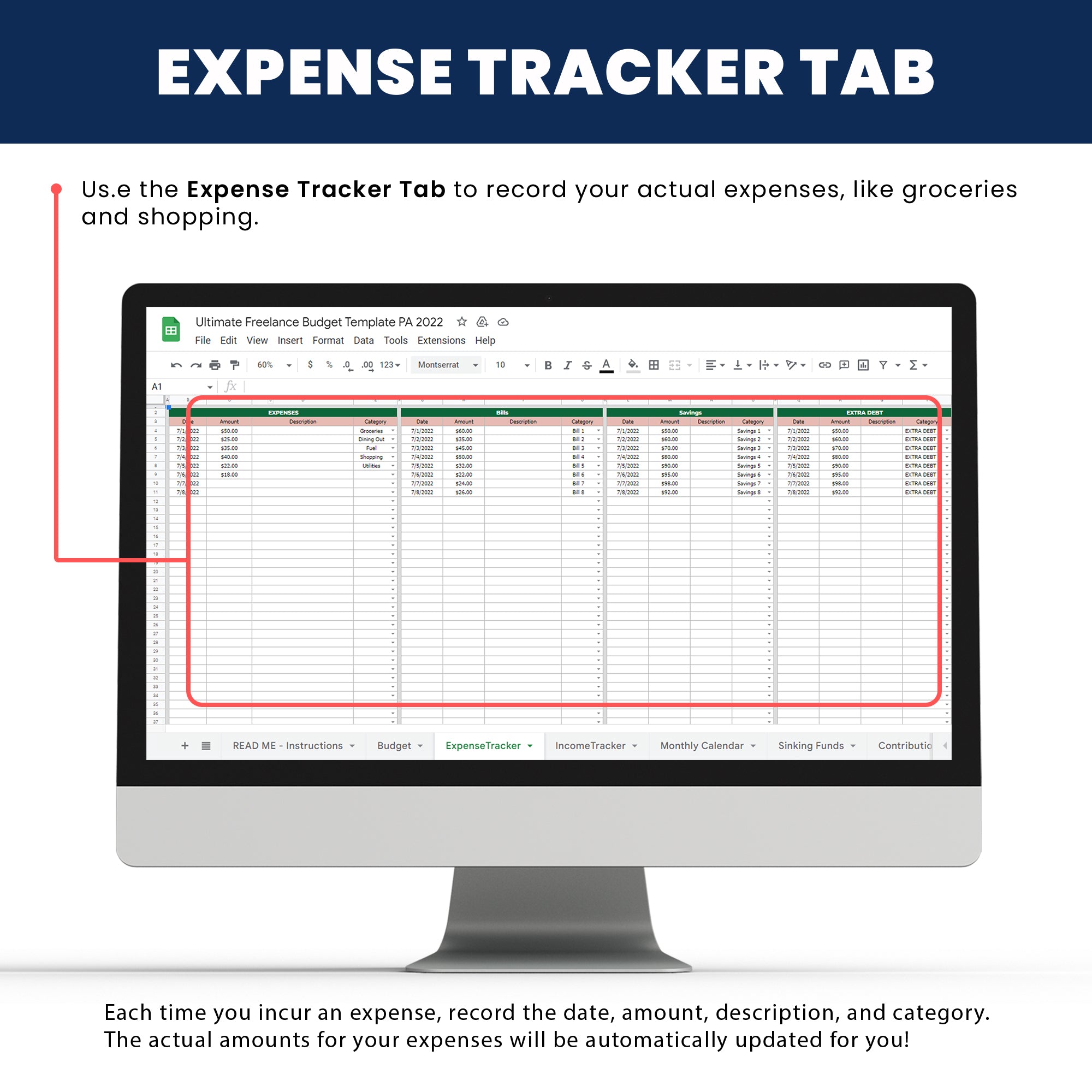 Ultimate Freelance Budget Tracker Spreadsheets - Designed To Make Your Budgeting Effortless For Freelancing